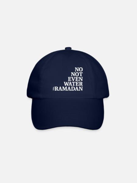 Nein nicht einmal Wasser Ramadan - Baseballkappe - Blau/Blau
