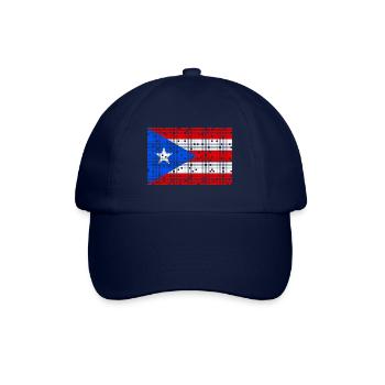 8bit Puerto Rico - Baseballkappe - Blau/Blau - Vorne