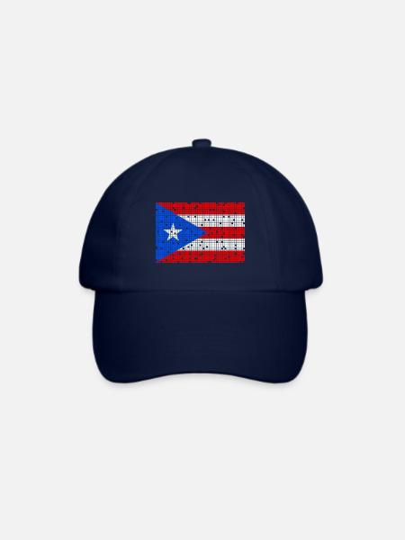 8bit Puerto Rico - Baseballkappe - Blau/Blau