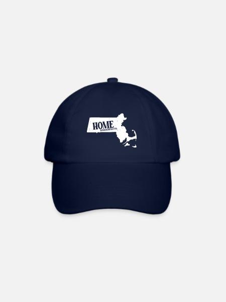 Massachusetts - Baseballkappe - Blau/Blau