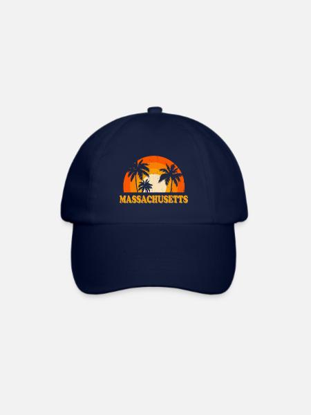Massachusetts - Baseballkappe - Blau/Blau