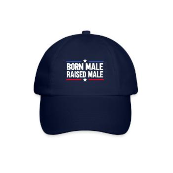 Born Male Raised Male - Baseballkappe - Blau/Blau - Vorne