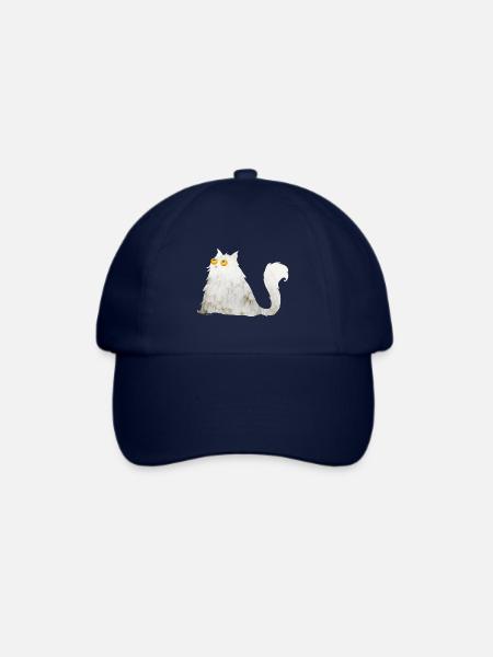 mollige Katze - Baseballkappe - Blau/Blau