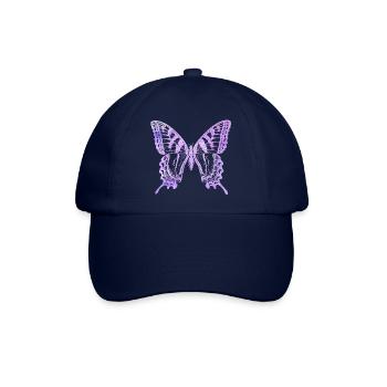 Aquarell Schmetterling - Baseballkappe - Blau/Blau - Vorne
