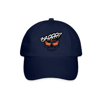 Braaap BIG Skull - Baseballkappe - Blau/Blau - Vorne