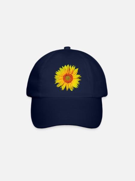 Sonnenblume | Sonne Freude Lachen Natur - Baseballkappe - Blau/Blau
