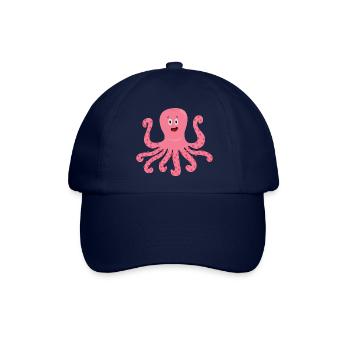 Oktopus - Baseballkappe - Blau/Blau - Vorne