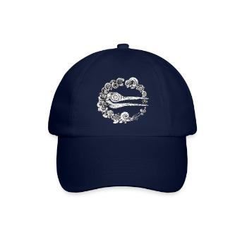 Ichthyosaurus Ammonit Geologie Paläontologie 2 - Baseballkappe - Blau/Blau - Vorne