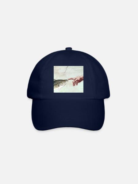 Gottes Hand Fisch - Baseballkappe - Blau/Blau