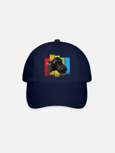 Cooles Kamera Motiv - Baseballkappe - Blau/Blau