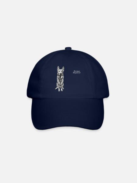 German Shepherd Hundemotiv Schäferhund - Baseballkappe - Blau/Blau