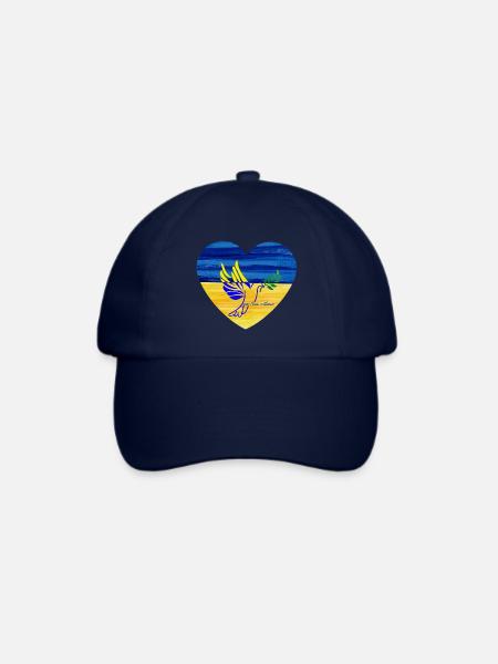 give Peace a chance for Ukraine - Baseballkappe - Blau/Blau