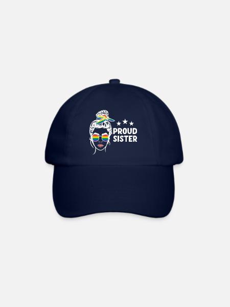 LGBT Stolze Schwester - Baseballkappe - Blau/Blau
