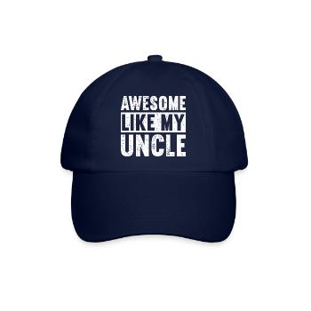 Genial wie mein Onkel - Baseballkappe - Blau/Blau - Vorne