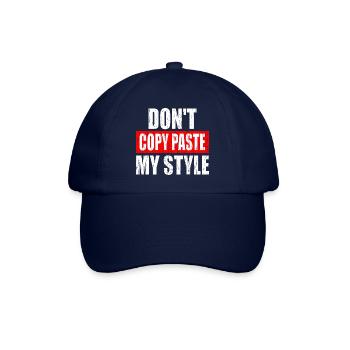 MEINEN STIL NICHT KOPIEREN - Baseballkappe - Blau/Blau - Vorne