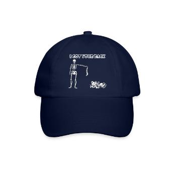 Ich halte dir den Rücken frei. - Baseballkappe - Blau/Blau - Vorne