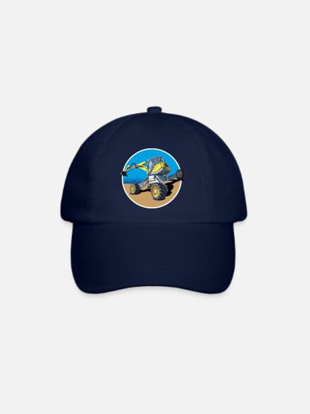Er baggert dort wo andere Bagger niemals hinkommen - Baseballkappe - Blau/Blau