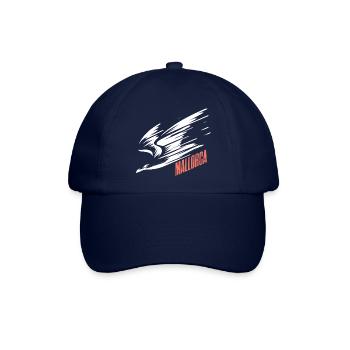 Mallorca Sturzflug Tiefflieger Möwe Urlaub T-Shirt - Baseballkappe - Blau/Blau - Vorne
