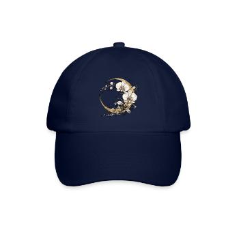 Orchidee Mondsichel Zen - Baseballkappe - Blau/Blau - Vorne