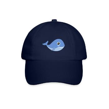 Wal Babywal Walbaby Walrettung Wale Walfisch Comic - Baseballkappe - Blau/Blau - Vorne