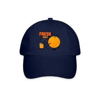 Streich und orange - Baseballkappe - Blau/Blau - Vorne