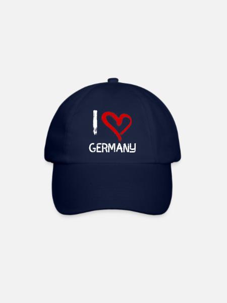 I love Germany - Baseballkappe - Blau/Blau