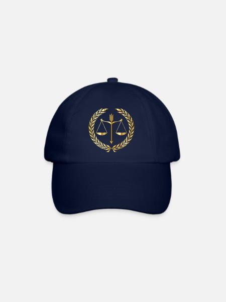 rechtsanwalt anwalt lawyer judge richter law justi - Baseballkappe - Blau/Blau
