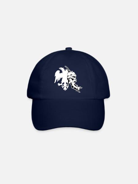 Albanischer Adler mit Skanderberg Kopf - Baseballkappe - Blau/Blau