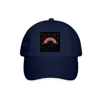 12 Regenbogen Sternenhimmel - Baseballkappe - Blau/Blau - Vorne