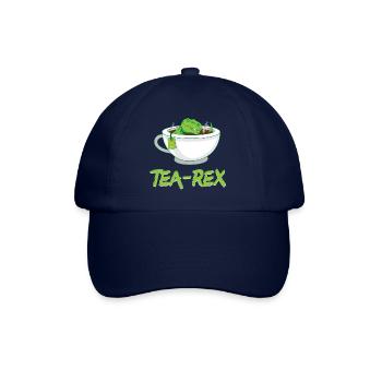 Tea-Rex (T-Rex) Tyrannosaurus Rex - Baseballkappe - Blau/Blau - Vorne