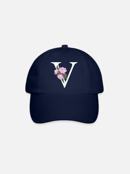 V - Baseballkappe - Blau/Blau