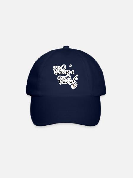 Cheese ist Christ - Baseballkappe - Blau/Blau
