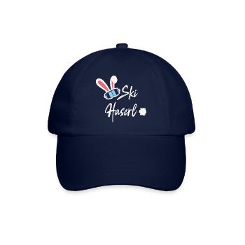 Skihaserl - Skihase - Skifahren - Skiurlaub - Baseballkappe - Blau/Blau - Vorne