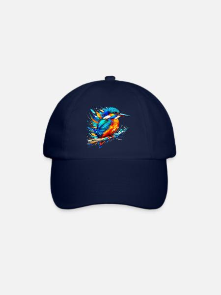 Eisvogel - Baseballkappe - Blau/Blau