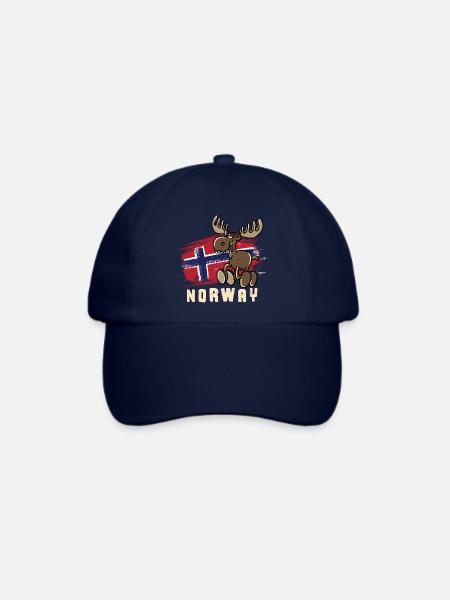 Norway - Moose - Baseballkappe - Blau/Blau