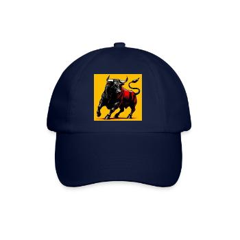 Stier - Baseballkappe - Blau/Blau - Vorne