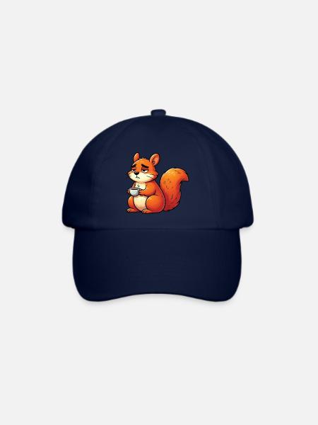 Eichhörnchen Eichhorn Eichhörnchenliebhaber Nager - Baseballkappe - Blau/Blau