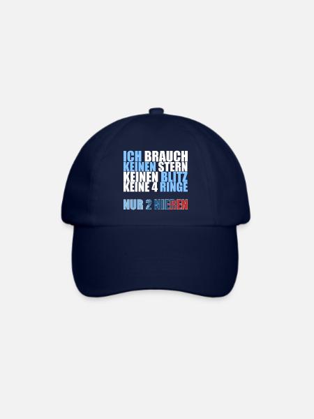 Bimmer Spruch Nieren Ringe Stern Geschenk - Baseballkappe - Blau/Blau