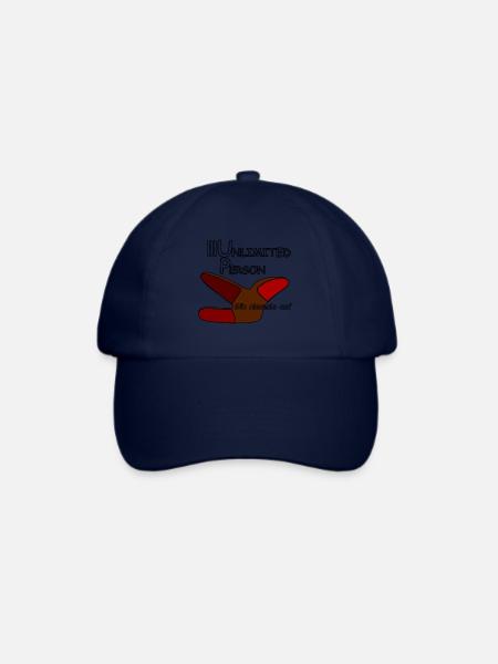 Gib niemals auf - Baseballkappe - Blau/Blau