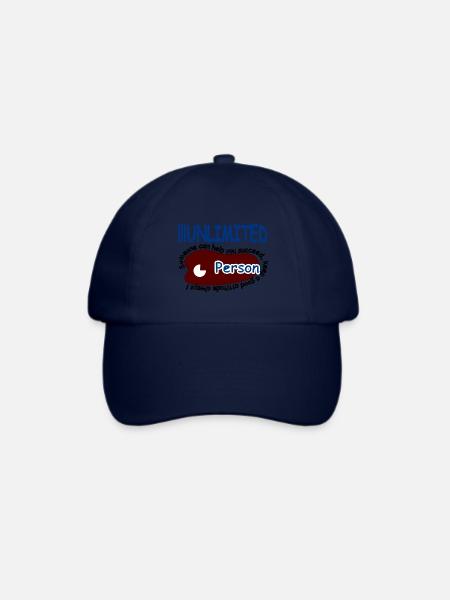 Someone can help you keep a good attitude always - Baseballkappe - Blau/Blau