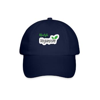 lifestyle veganism vegan veggie Veganer - Baseballkappe - Blau/Blau - Vorne