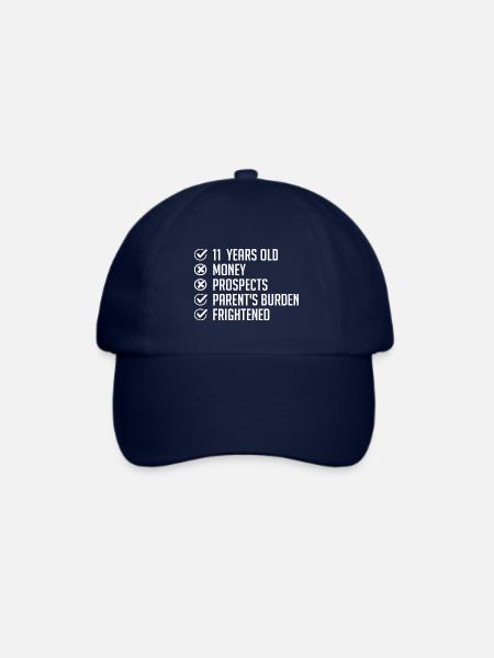 11 Jahre alt Humor Geschenk 11. Geburtstag lustig 11 Jahre alt - Baseballkappe - Blau/Blau