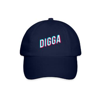digga schriftzug tik tok style jugendsprache - Baseballkappe - Blau/Blau - Vorne