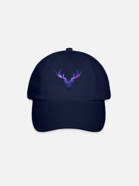 Cerf Low Poly Cosmos - Baseballkappe - Blau/Blau