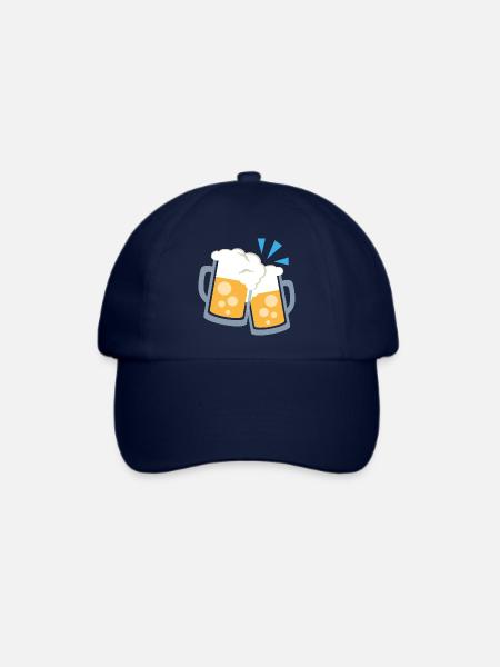 bier krüge - Baseballkappe - Blau/Blau