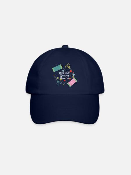 Nähen Nadel Faden Garn Knöpfe Schneider Geschenk - Baseballkappe - Blau/Blau