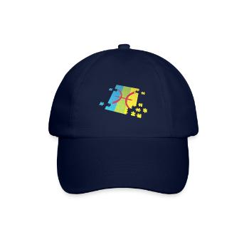 Die Amazigh Berber Flagge - Baseballkappe - Blau/Blau - Vorne
