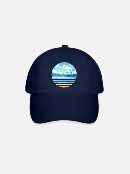 Erhabene Seelandschaft sonnig - Baseballkappe - Blau/Blau