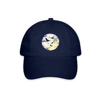 Fledermäuse im Mondlicht - Baseballkappe - Blau/Blau - Vorne