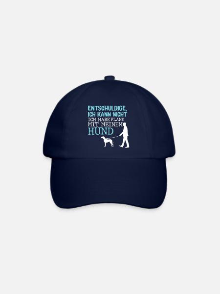 Hunde – Shirt Hundepapa Hundeglück Pfote Geschenk - Baseballkappe - Blau/Blau